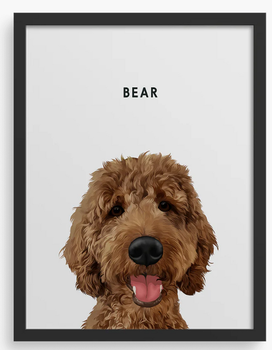 Retrato de mascota personalizado prueba
